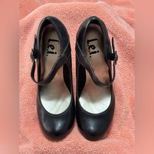LEI Black Y2K Vintage Mary Jane Shoes